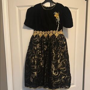 Black and Gold Dress